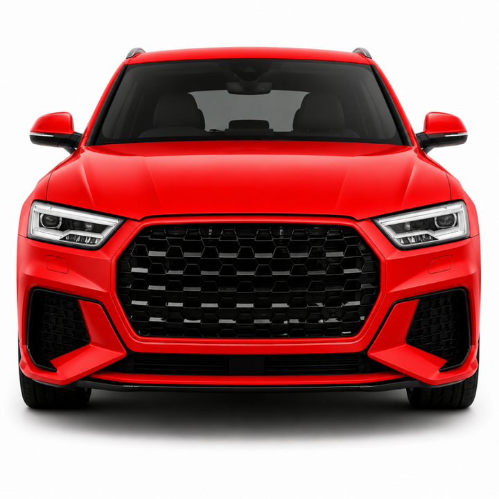 Car Craft Compatible With Audi Q3 2013-2019 Upgrade Facelift Convert To Rs Rsq3 Bodykit Bumper Grill