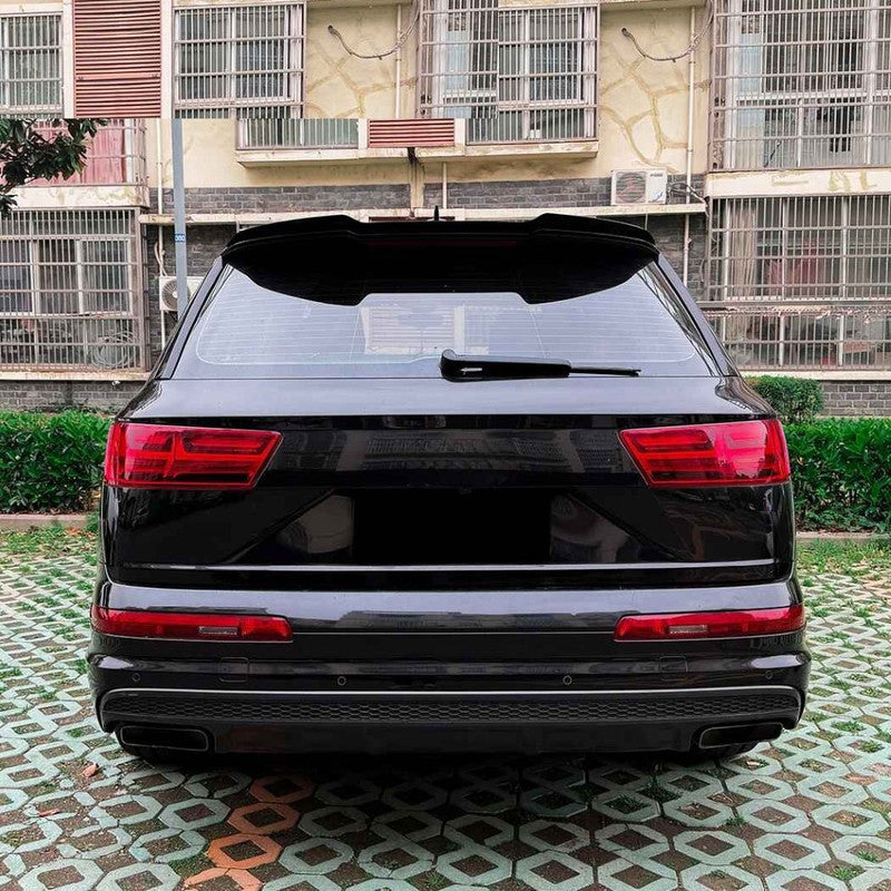 Car Craft Compatible With Audi Q7 Rsa7 Mk2 2016-2021 Rear Trunk Wing Boot Lip Roof Spoiler Zst-1501 Gb Glossy Black