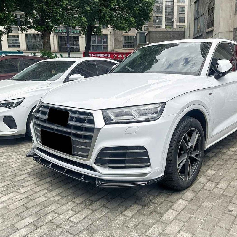 Car Craft Compatible With Audi Q5 Sq5 Fy Facelift Sline 2020-2024 Sline Bumper Front Lip Splitter Skirt Trim Zst-1267 Cf Carbon Fiber Look