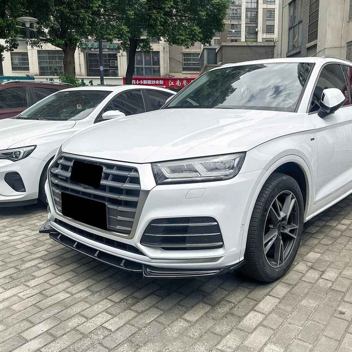 Car Craft Compatible With Audi Q5 Sq5 Fy Facelift Sline 2020-2024 Sline Bumper Front Lip Splitter Skirt Trim Zst-1267 Gb Glossy Black