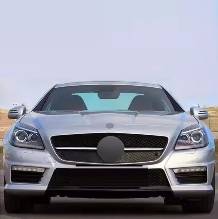 Car Craft Compatible With Mercedes Benz Slk R172 2011-2015 Upgrade Facelift Convert To Slk63 Amg Bodykit Front Bumper Grill Skirt Splitter Trim