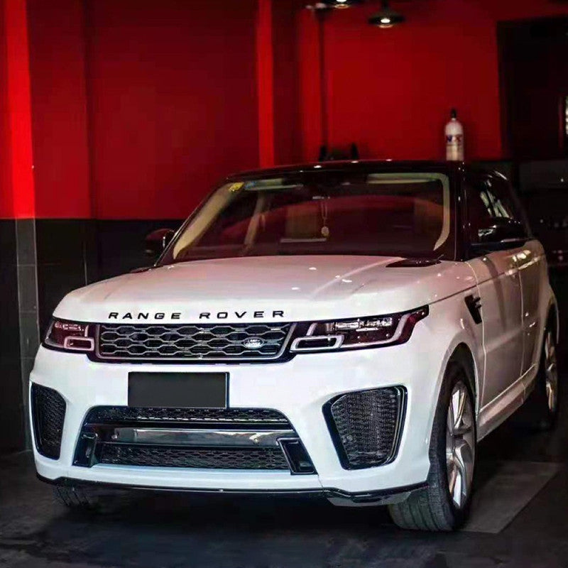 Car Craft Compatible With Land Range Rover Rr Sport 2018-2020 Upgrade To 2021+ Svr Bodykit Bumper Grill Front