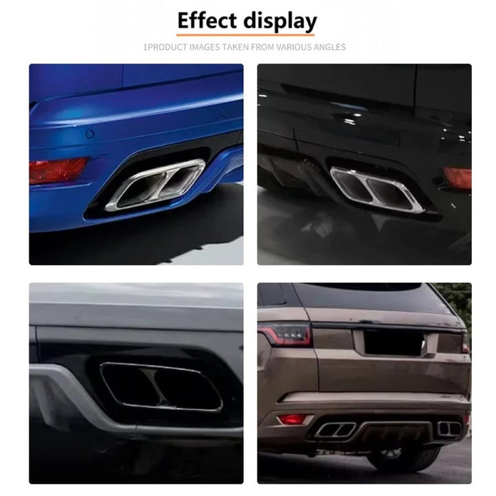 Car Craft Compatible With Land Range Rover Sport Rrs 2014-2022 Svr Bumper Exhaust Pipe Tip - CAR CRAFT INDIA