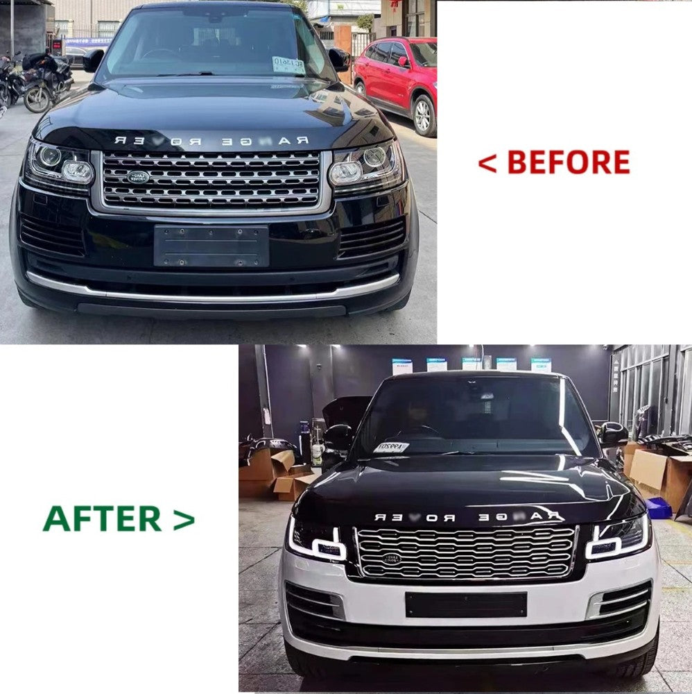 Car Craft Compatible With Range Land Rover RR Vogue L405 2013-2017 Upgrade Facelift Convert To 2018-2022 Sva Bodykit Bumper Headlight Taillight Side Skirts Grill CC-5839 - CAR CRAFT INDIA