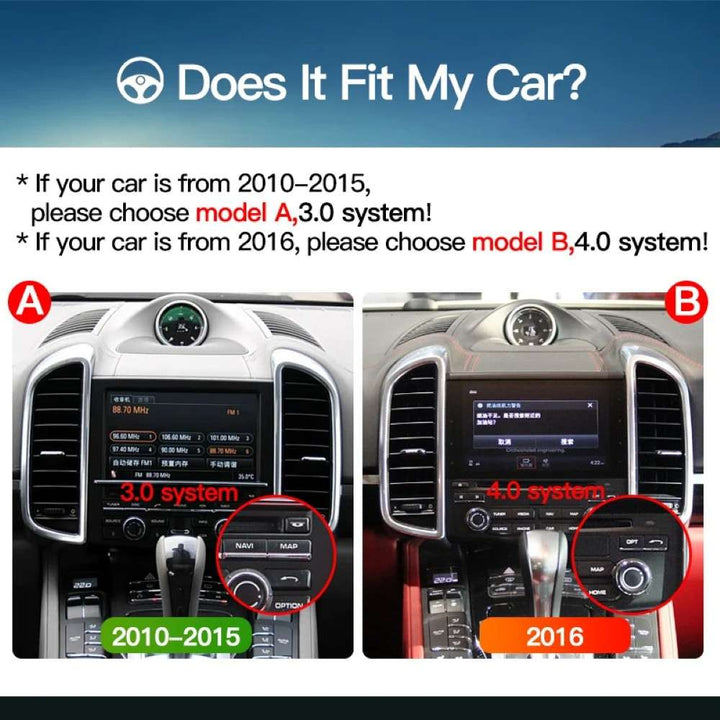 Car Craft Compatible With Porsche Cayenne 2016-2018 Android Multimedia Infotainment Touchscreen Dvd Player Wireless Carplay Android Auto 4gb +64gb 8.4 Inch Pcm 4.0 CC-8430 - CAR CRAFT INDIA