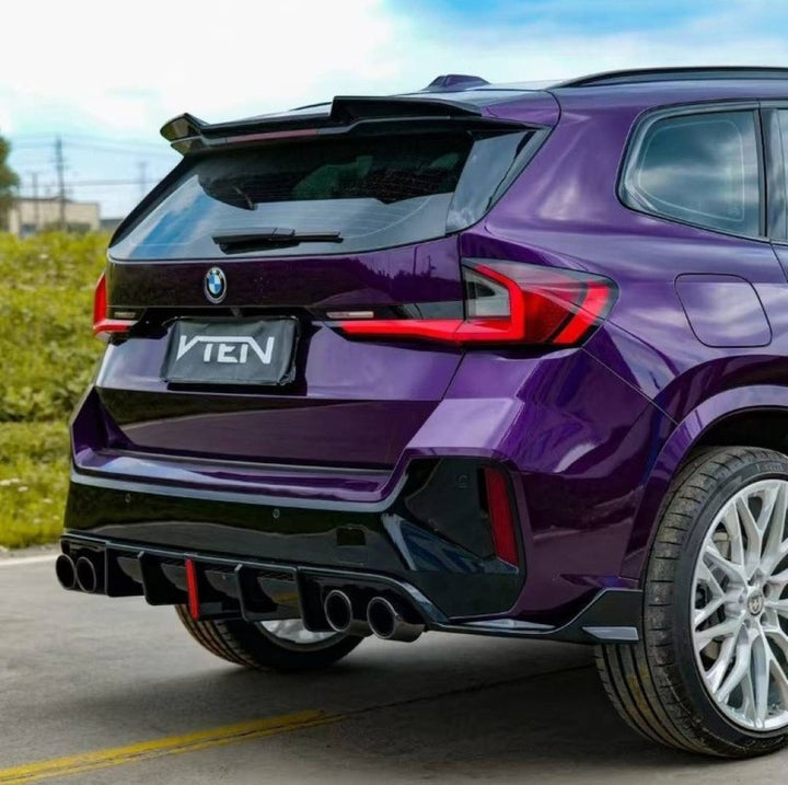 Car Craft Comptible With Bmw X1 U11 2023+ M Sport Front Bumper Upgraded Bodykit Body Kit Skirts Splitter Front Rear Lip Diffuser Side Skirts Spoiler Trims Cannards Vten Style CC-9088