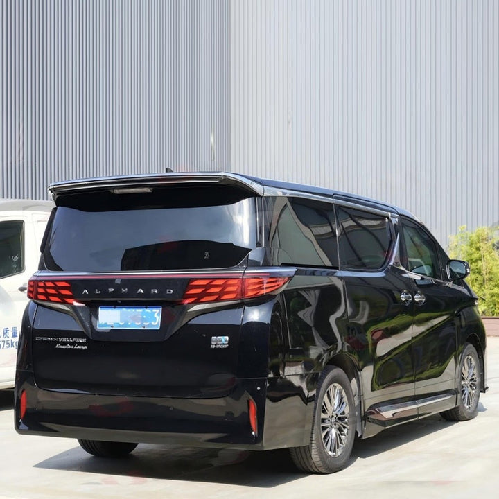 Car Craft Compatible With Toyota Alphard Vellfire 30 35 40 2019-2026 Rear Trunk Wing Boot Roof Trim Skirt Led Spoiler F183