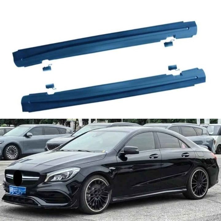 Car Craft Compatible With Mercedes Benz Cla Class W117 C117 X117 2013-2019 Front Rear Bumper Side Skirt Diffuser Exhaust Tip Upgrade Convert To Amg Amga45 Bumper Bodykit W117-010
