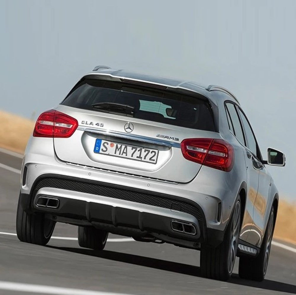 Car Craft Compatible With Mercedes Benz Gla W156 X156 2014-2019 Upgrade Facelift Convert To Gla45 Amg Rear After Lip Diffuser CC-9670 - CAR CRAFT INDIA