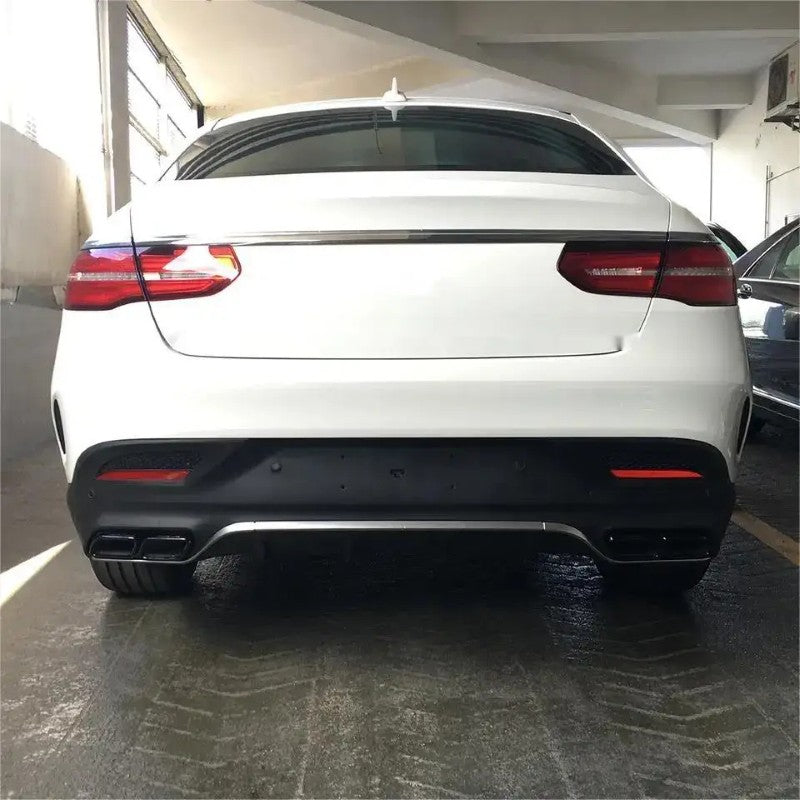 Car Craft Compatible With Mercedes Benz Gle Coupe W166 X166 X292 2015-2019 Amg 63 Coupe Rear Bumper Lip Diffuser Skirts Splitter - CAR CRAFT INDIA