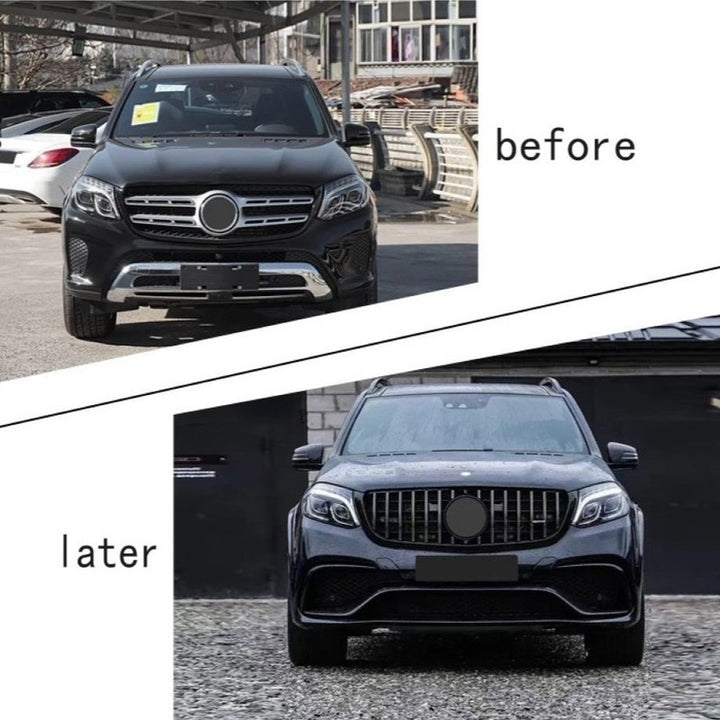 Car Craft Compatible With Mercedes Benz Gls W166 X166 2016-2019 Front Bumper Upgrade Convert To Amg Gls63 Amg Bumper Bodykit Gc X166-004