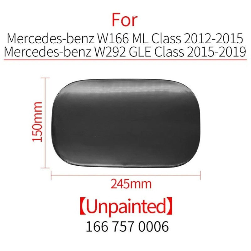 Car Craft Compatible With Mercedes Benz Ml W166 Gle W292 2012-2019 Car External Fuel Filler Cap Cover Fuel Tank Filling Port Cover Plate 1667570006 Unpainted