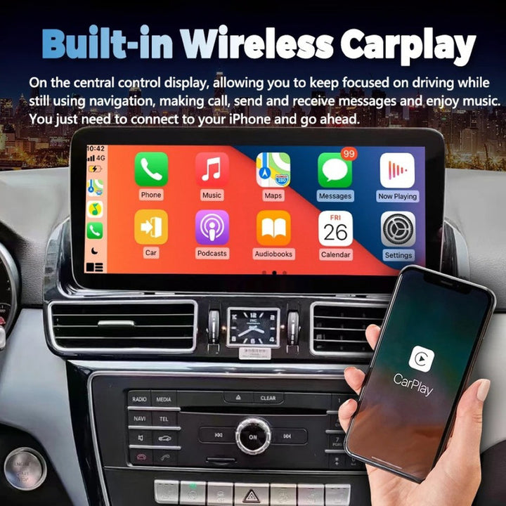 Car Craft Compatible With Mercedes Benz Ml Gl W166 X166 2012-2015 Digital Infotaiment Touch Screen Android Multimedia Player Gps Navigation Radio Carplay Android Auto 12.3 Inch Android 13, 8 Core 4gb+64gb