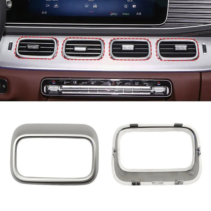 Car Craft Compatible With Mercedes Benz Gle Gls Class W167 X167 2019-2026 Car Front Ac Air Conditioner Vent Grille Outlet Trim Cover Frame Middle No 4 1676802402-4