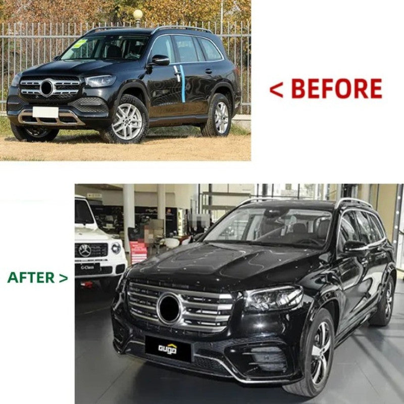 Car Craft Compatible With Mercedes Benz Gls Class W167 X167 2019-2026 Upgrade Facelift Convert To Amg53 Amg Bodykit Front Rear Bumper Grill Wheel Arch Diffuser Tips Skirt Splitter Gls53 Amg53