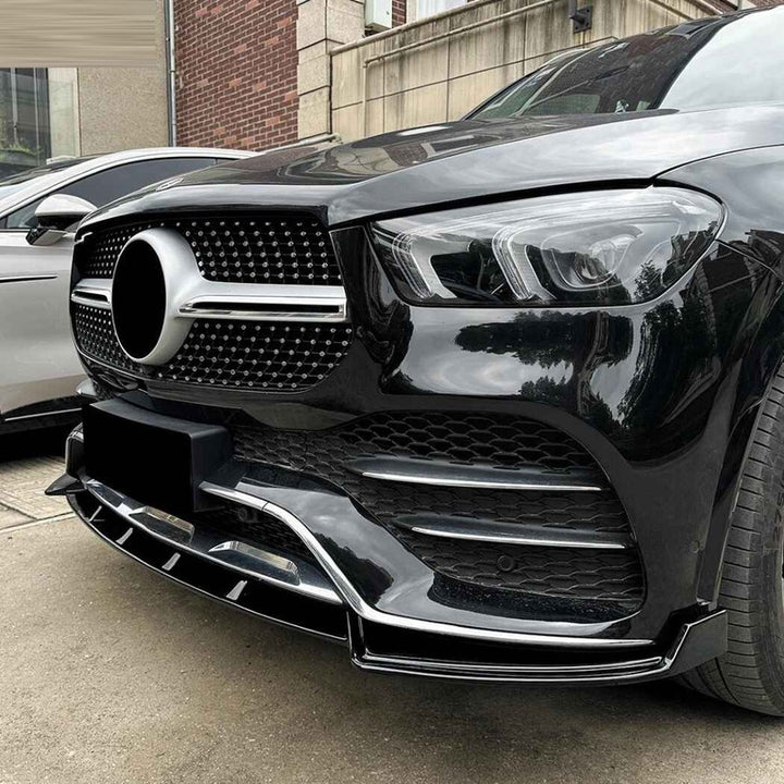 Car Craft Compatible With Mercedes Benz Gle Class W167 X167 C167 2019-2023 Amg Line Front Bumper Lip Splitter Skirts Zst-1083 Cf Carbon Fiber Look - CAR CRAFT INDIA