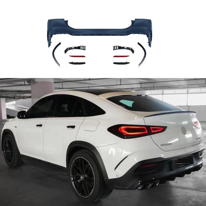Car Craft Compatible With Mercedes Benz Gle Coupe C167 W167 2019-2024 Upgrade Convert To Gle63 Amg Bodykit Rear Bumper Gc C167-017