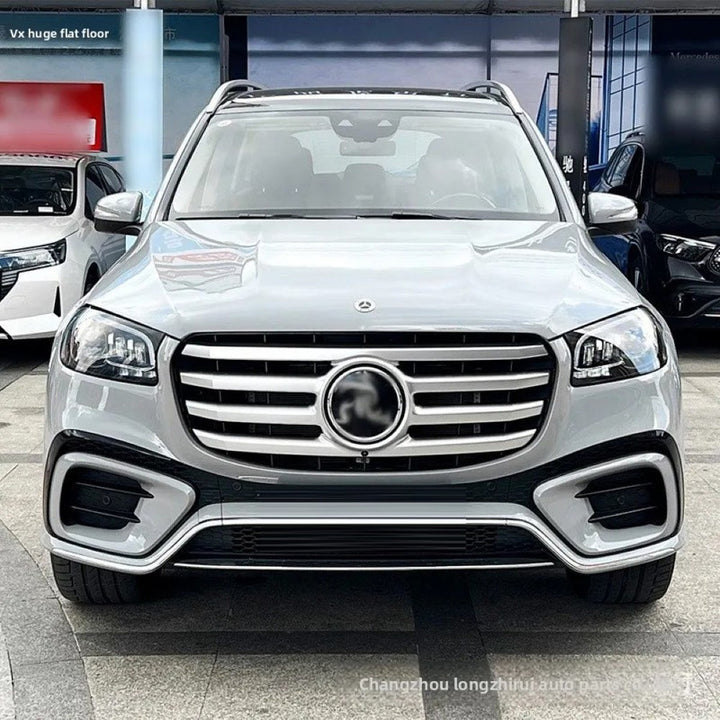 Car Craft Compatible With Mercedes Benz Gls Class W167 X167 2023-2026 Front Bumper Show Grill Standard Silver