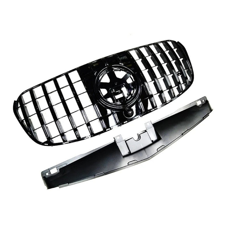 Car Craft Compatible With Mercedes Benz Gls Class W167 X167 2023-2026 Front Bumper Show Grill Standard Gtr Black