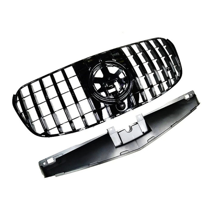 Car Craft Compatible With Mercedes Benz Gls Class W167 X167 2023-2026 Front Bumper Show Grill Standard Gtr Black