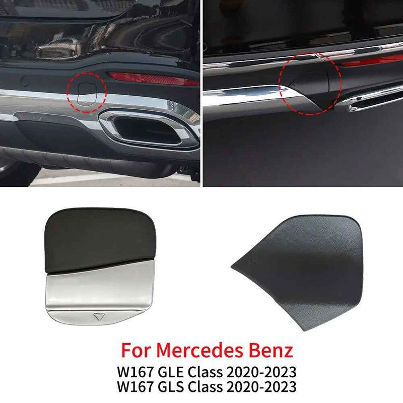 Car Craft Compatible With Mercedes Gls W167 X167 2019-2023 Rear Bumper Tow Towing Tochan Hook Cover Cap 1678856600 Unpainted - CAR CRAFT INDIA