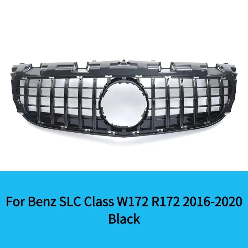 Car Craft Compatible With Mercedes Benz Slc W172 2016-2016 Front Bumper Show Grill Amg Gt Gtr Black