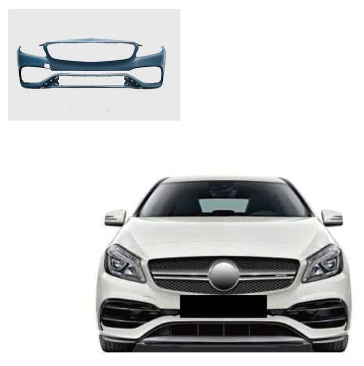 Car Craft Compatible With Mercedes Benz A Class W176 2012-2016 Front Bumper Upgrade Convert To Amg Amg45 Bumper Bodykit GC W176-005