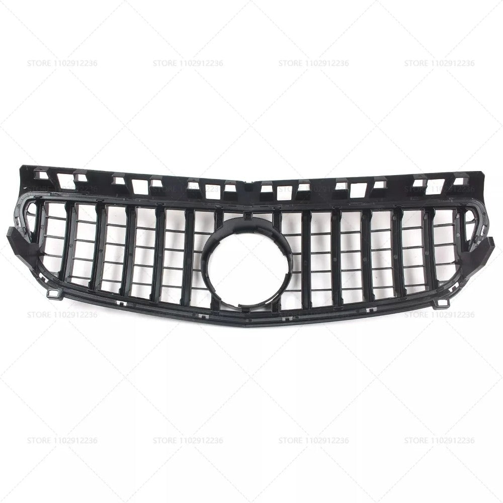 Car Craft Compatible With Mercedes Benz A Class W176 2012-2016 Front Bumper AMG Show Grill Gtr Black CC-1700