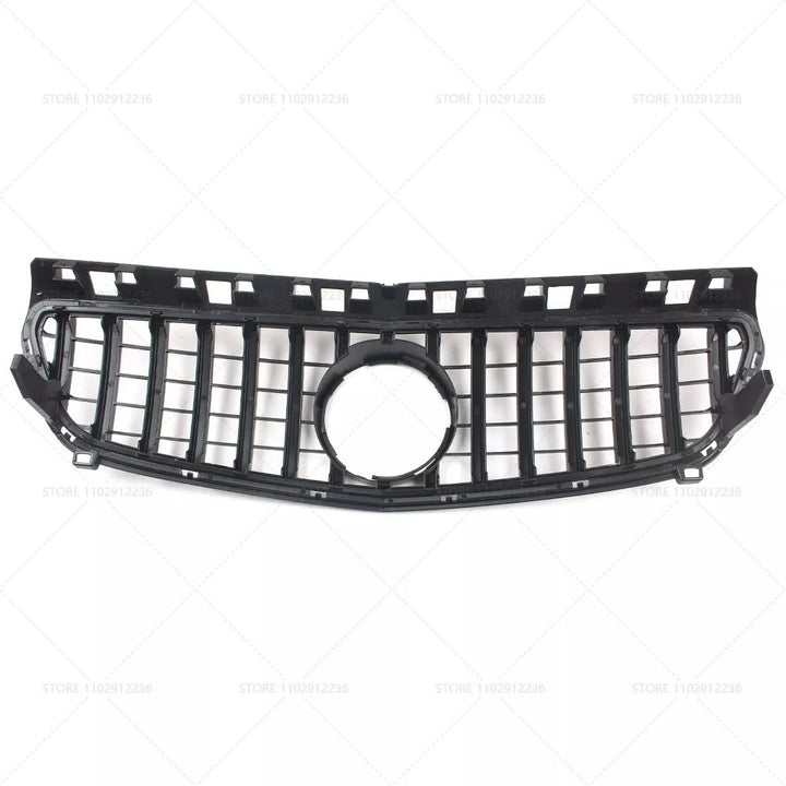 Car Craft Compatible With Mercedes Benz A Class W176 2012-2016 Front Bumper AMG Show Grill Gtr Black CC-1700