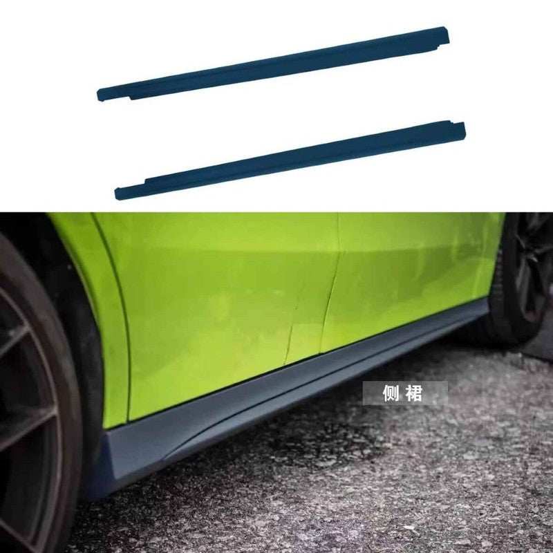 Car Craft Compatible With Mercedes Benz A Class W177 2018-2024 Side Skirt Splitter Running Board Upgrade Convert To Amg Amg45 Side Skirt For Sedan Long W177-005