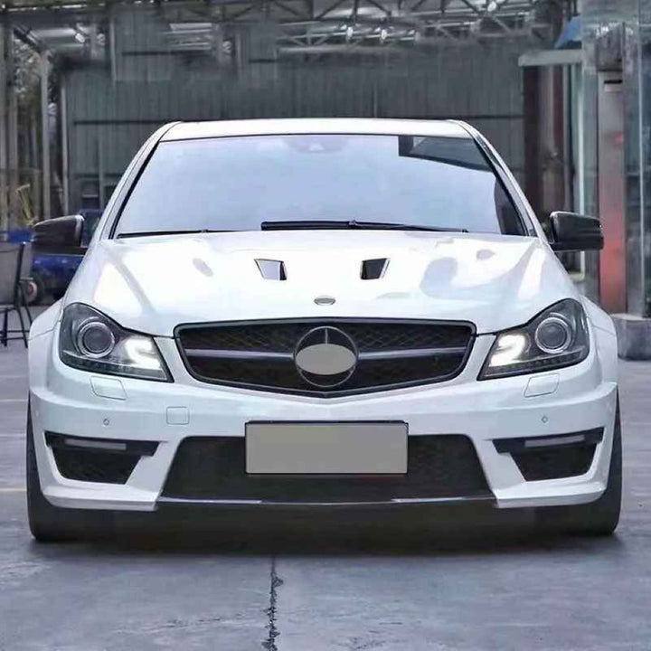 Car Craft Compatible With Mercedes Benz C Class W204 2011-2014 C63 Front Bonnet Engine Hood Amg C63 Aluminum Gc W204-009