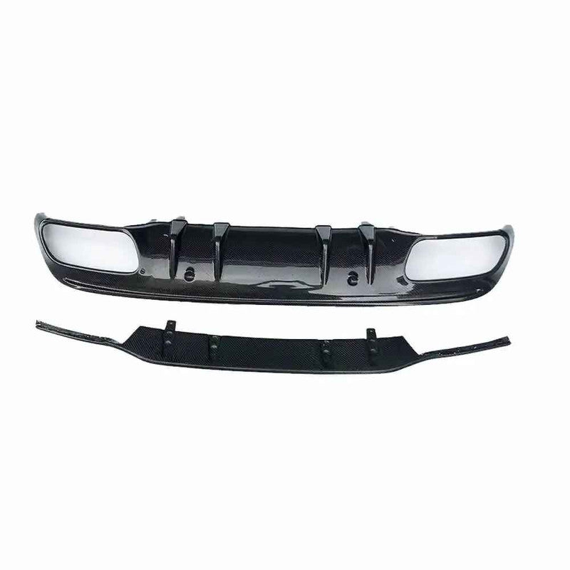 Car Craft Compatible With Mercedes Benz C Class W205 2015-2021 Amg Rear Bumper Upgrade Convert To Amg Amg C43 After Rear Lip Diffuser Classic Style Gc W205-029
