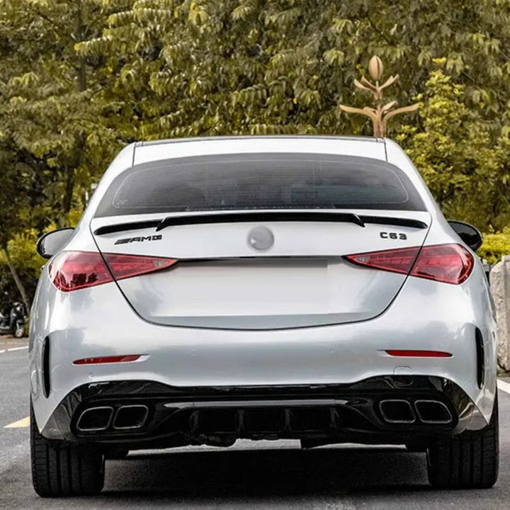 Car Craft Compatible With Mercedes Benz C Class W205 2015-2022 To W206 C63 2023 Amg Upgrade Facelift Conversion Bodykit Bumper Hood Headlight Taillight CC-6431