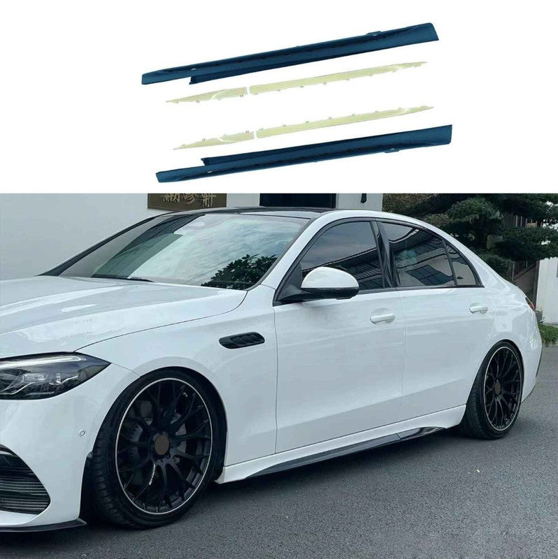 Car Craft Compatible With Mercedes Benz C Class W206 2022-2025 Side Skirt Splitter Running Board Upgrade Convert To Amg Amg C63 Side Skirt Gc W206-008