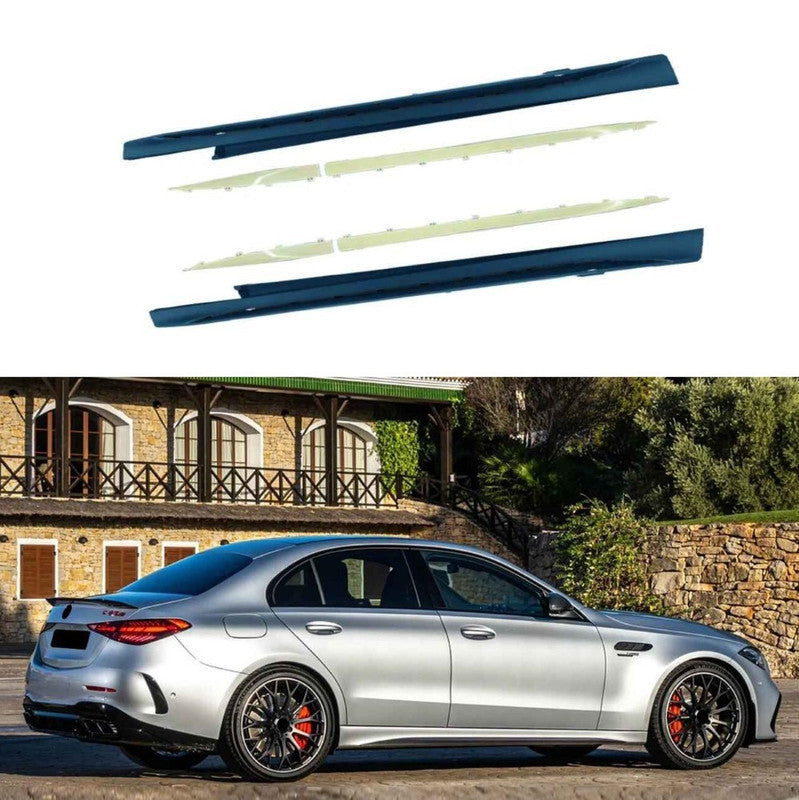 Car Craft Compatible With Mercedes Benz C Class W206 2022-2025 Front Rear Bumper Side Skirt Diffuser Exhaust Tip Upgrade Convert To Amg Amg C63 Bumper Bodykit W206-010