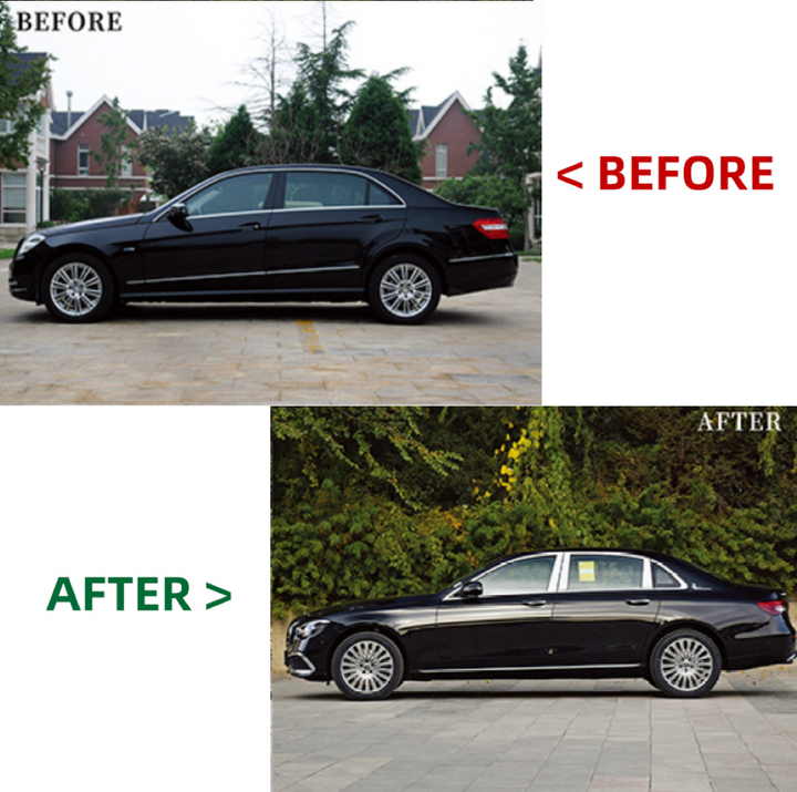 Car Craft Compatible With Mercedes Benz E Class W212 2009-2013 To W213 Lci 2021+ Maybach Upgrade Facelift Conversion Bodykit Bumper Hood Headlight Taillight CC-6357