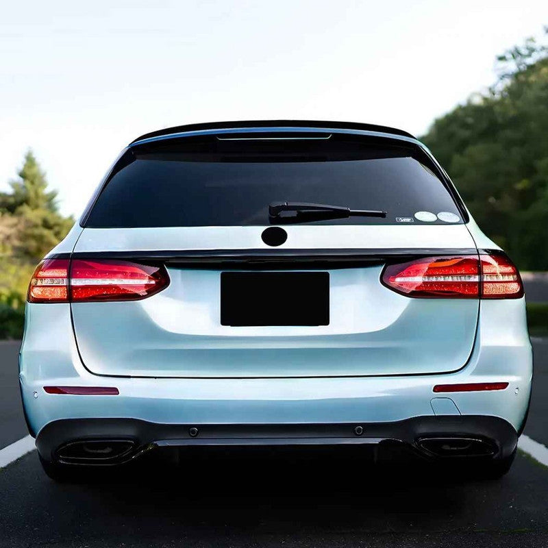 Car Craft Compatible With Mercedes Benz E Class Estate W213 S213 2016-2023 Rear Trunk Wing Boot Lip Roof Spoiler Usa Zst-1486 Cf Carbon Fiber Look