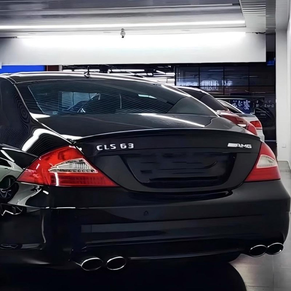 Car Craft Compatible With Mercedes Benz Cls W219 2005-2010 Rear Trunk Wing Boot Lip Spoiler Amg Style Ar-benz-0118 Cf Carbon Fiber Look CC-8571