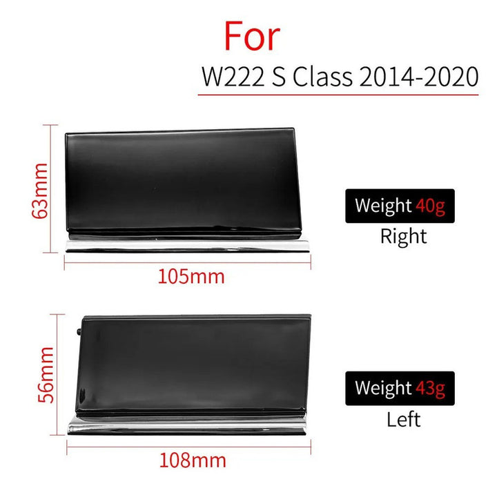 Car Craft Compatible With Mercedes Benz S Class W222 2014-2020 Car Front Radiator Show Grille Cap Cover Of The Grille Camera Accessory 2228850226 Left CC-9565