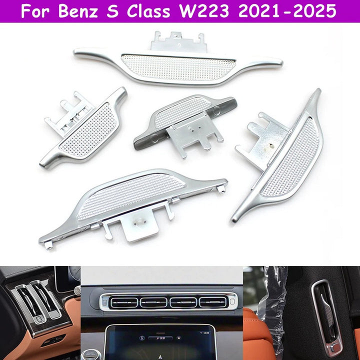 Car Craft Compatible With Mercedes Benz S Class W223 2021-2025 Car Ac Air Vent Grille Slider Trim 2238305603-lr1 Front Left / Right No 1