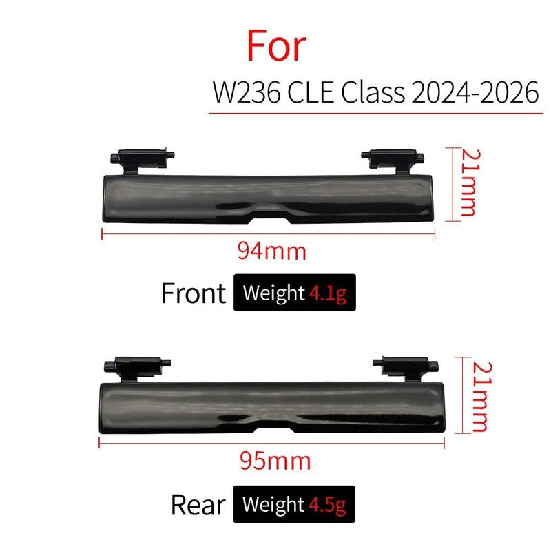 Car Craft Compatible With Mercedes Benz Cle Class Coupe W236 2024-2026 Car Roof Rail Molding Trim Roof Luggage Rack Cover Plate 2366905902-rl Rear Unpainted CC-9568