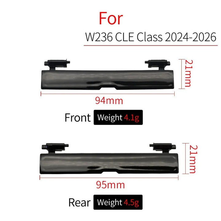 Car Craft Compatible With Mercedes Benz Cle Class Coupe W236 2024-2026 Car Roof Rail Molding Trim Roof Luggage Rack Cover Plate 2366905902-rl Rear Unpainted CC-9568