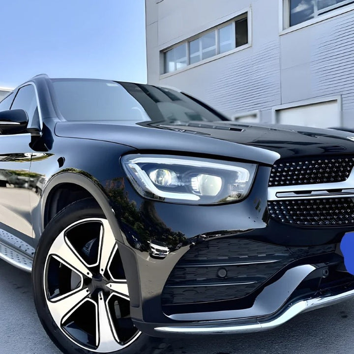 Car Craft Compatible With Mercedes Benz Glc Class W253 X253 2016-2019 Car Front Upgraded Head Light Lamp Xenon Headlight Retrofit Upgrade Modified Led Drl Hid Light For Xenon Car Shy - CAR CRAFT INDIA