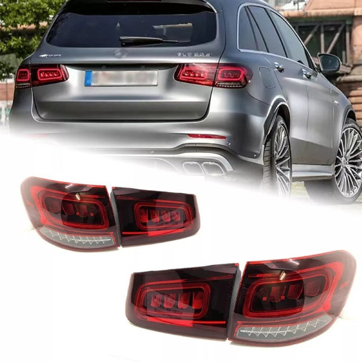 Car Craft Compatible With Mercedes Benz Glc Class W253 X253 2016-2019 Car Rear Upgraded Tail Light Lamp Xenon Taillight Retrofit Upgrade Modified Led Drl Hid Light Shy - CAR CRAFT INDIA