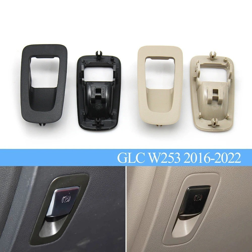 Car Craft Compatible With Mercedes Glc W253 2016-2024 Car Interior Handbrake Parking Brake Switch Button Outer Cover Panel Trim 2059056603-c2-r Light Beige