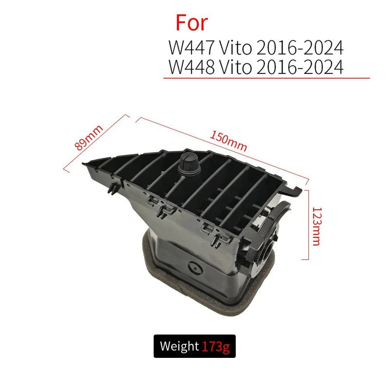 Car Craft Compatible With Mercedes Benz Vito V Class W447 W448 2016-2024 Car Ac Air Vent Grille Air Conditioning Outlet Cover Assembly 4478300454 Middle Centre Left CC-9571