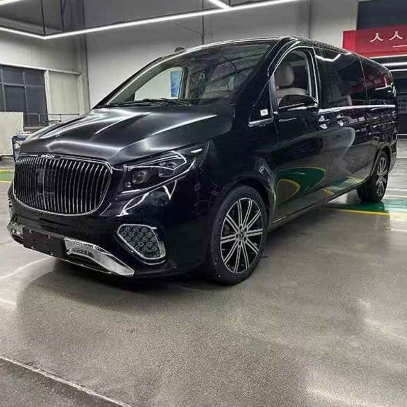 Car Craft Compatible With Mercedes Benz V Class Vito W446 W447 W448 2014-2024 Upgrade Facelift Convert To Maybach Style Bodykit Front Rear Bumper Hood Grill Fog Exhaust Pipe Tips B2 - CAR CRAFT INDIA