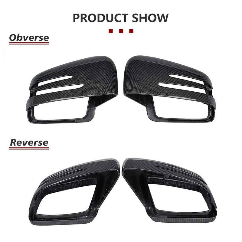 Car Craft Compatible With Mercedes Ml Gl Gle Gls W166 X166 2009-2018 G Class W463 2007-2018 G500 R Class W251 06-16 Rear View Case Wing Cap Shell Housing Mirror Covers Replacement Style Glossy Black