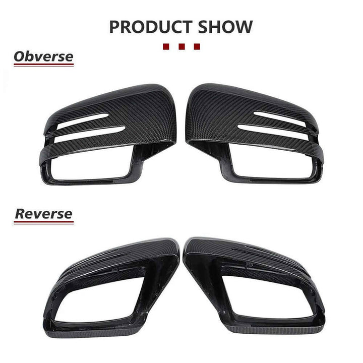 Car Craft Compatible With Mercedes Ml Gl Gle Gls W166 X166 2009-2018 G Class W463 2007-2018 G500 R Class W251 06-16 Rear View Case Wing Cap Shell Housing Mirror Covers Replacement Style Glossy Black