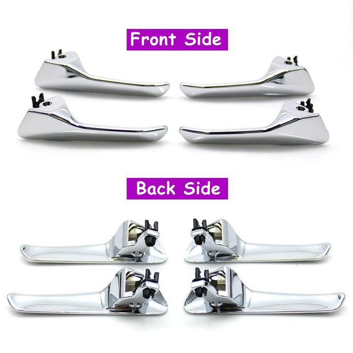 Car Craft Compatible With Mercedes Benz C Class W202 1993-2000 G Class W463 2004-2018 Ml W163 1997-2005 Slk R170 1996-2003 Car Front Rear Left Right Chrome Door Pull Handle Left 2027660124 CC-9687